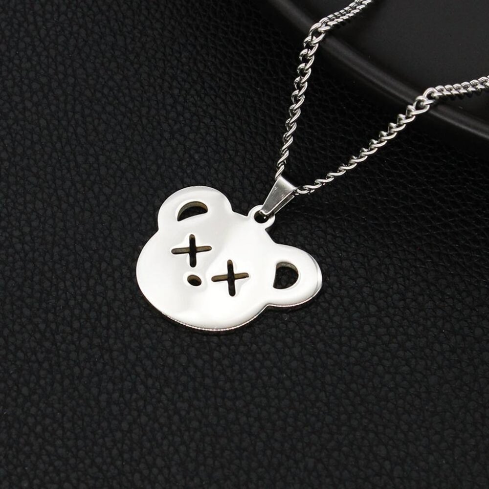 Necklace For Women Titanium Steel Doodle Cartoon Gothic